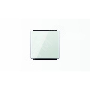 Клавиша для 1-клавишных выключателей/переключателей/кнопок с линзой подсветки, серия SKY, цвет стекло белое|2CLA850130A2101| ABB 2