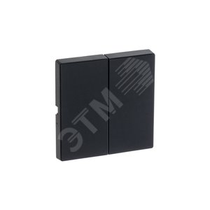 Клавиша для механизма 2-клавишных выключателей/переключателей/кнопок, серия solo/future, цвет чёрный бархат | 1751-0-3038  | 2CKA001751A3038 | ABB 5