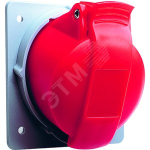 Розетка панельная с угловым минимальным фланцем 432RAM6, 32A, 3P+N+E, IP44, 6ч | 2CMA170044R1000 | ABB 2