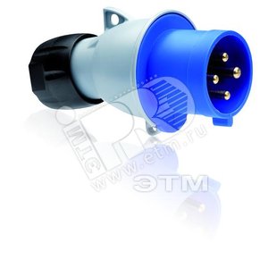 Вилка кабельная ICAT 332-P11 32А 3P+E IP44 11ч (332-P11) - ABB