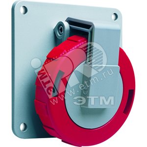 Розетка 332RAU7W панельная угловая 32A, 3P+E, IP67, 7ч | 2CMA166966R1000 | ABB