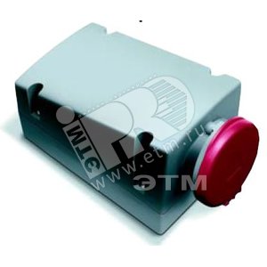 Розетка для монтажа на поверхность с подключением шлейфа 332RL6, 32A, 3P+E, IP44, 6ч | 2CMA168419R1000 | ABB