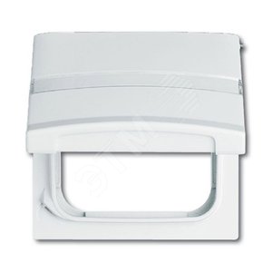 Плата промежуточная с крышкой для центр. плат , с полем для надписи, IP44, серия Allwetter 44, цвет сл. кость | 1710-0-2280  | 2CKA001710A2280 | ABB 2