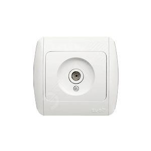 ZIRVE бел/бел розетка TV прох. (501-000202-272) - ABB
