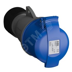 Розетка кабельная Easy&Safe 332EC9,32А,3P+E,IP44,9ч|2CMA102042R1000| ABB - фото 2
