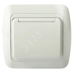 TUNA бел/бел розетка c защитн крышк с/з (502-000202-218) - ABB