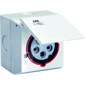 Розетка для монтажа на поверхность CUED416-6+RD, 3P+N+E, 16А, IP44, 6ч | 2CMA178696R1000 | ABB 2