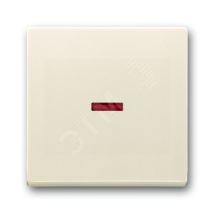 Клавиша для механизма 1-клав.выкл./перекл./кнопки с красной линзой,серия solo/future,цвет savanne/слоновая кость | 1751-0-2813  | 2CKA001751A2813 | AB 2