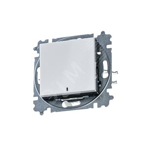 ABB Levit Белый / дымчатый чёрный Переключатель 1-кл. с подсветкой ориентационная | 3559H-A06446 62W | 2CHH590646A6062 | ABB - фото 2