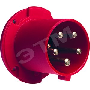 Вилка панельная с прямым фланцем 363BU6, 63A, 3P+E, IP44, 6ч | 2CMA167222R1000 | ABB - ABB