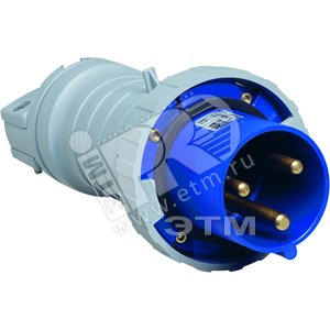 Вилка кабельная 363P9W, 63А, 3P+E, IP67, 9ч | 2CMA166790R1000 | ABB