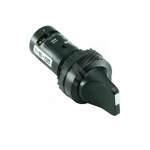 Переключатель C2SS2-10B-20 2-х позиционный черный 2НО (90 градус ов) с фиксацией (черное декор. кольцо) | 1SFA619201R1026 | ABB 2