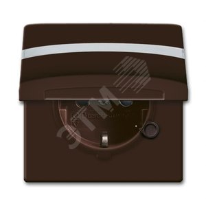 Розетка SCHUKO, 20 EUGKBN-31-101, c полем для надписи, с крышкой, со шт.,Allwetter44,IP44,коричневая,16А, 250В. | 2064-0-0298 | 2CKA002064A0298 | ABB - фото 2