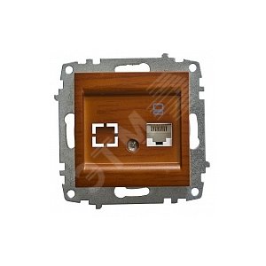 Zena без рамки вишня розетка комп.CAT6 (609-012800-247) - ABB
