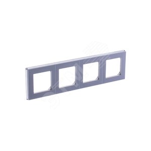 ABB Levit Серебро / дымчатый чёрный Рамка 4-ая | 3901H-A05040 70W | 2CHH015040A6070 | ABB - фото 4