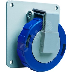 Розетка панельная с угловым фланцем 232RAU6W, 32A, 2P+E, IP67, 6ч | 2CMA166948R1000 | ABB 2