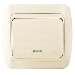 TUNA крем/крем выкл 1кл с подсв. Led (502-010303-201) - ABB