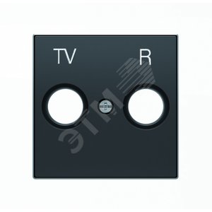 Накладка для TV-R розетки SKY черный бархат (8550 NS) 2