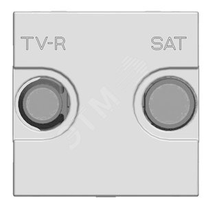 ABB Zenit Шампань Розетка TV-FM-SAT проходная, (2мод) | N2251.8 CV  | 2CLA225180N1901 | ABB - фото 2
