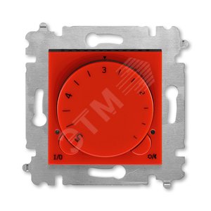 ABB Levit Красный / дымчатый чёрный Терморегулятор с поворотной ручкой 16А | 3292H-A00003 65W | 2CHH920003A6065 | ABB - фото 2