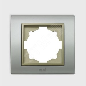 Zena Platin рамка матовый хром/титан 1-п - ABB