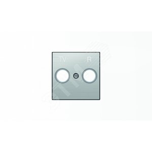 Накладка для TV-R розетки, серия SKY, цвет нержавеющая сталь|2CLA855000A1401| ABB 2