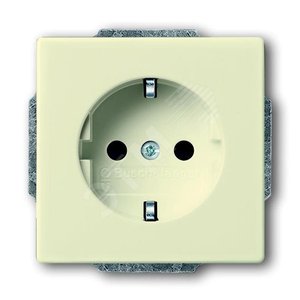 Розетка SCHUKO 16А 250В, серия Future/Axcent/Carat/Династия, цвет слоновая кость | 2011-0-6214  | 2CKA002011A6214 | ABB 2