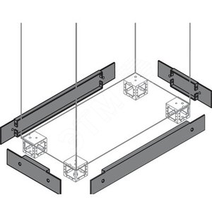 Фланец цоколя бок. 100x500мм ВхГ (2шт) | ZN5000 | ABB - фото 2