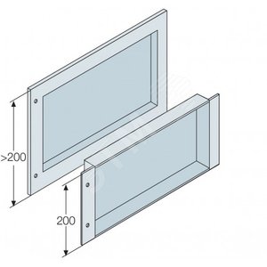 Панель глухая углубленная 400x800мм ВхШ | EH4083K | ABB - фото 2