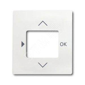 Центр. пл. для таймера 6455, 6456, серия impuls, цв. белый бархат 2