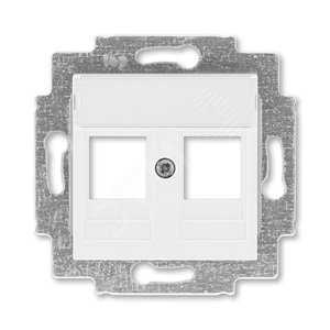 ABB Levit Белый Накладка с суппортом для информационных разъёмов | 5014H-A01018 03 | 2CHH291018A4003 | ABB - фото 2