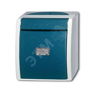 Переключатель IP44 для открытого монтажа c прозрачной линзой ocean - фото 2