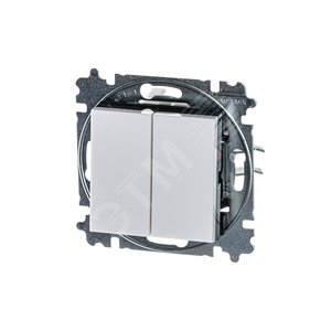 ABB Levit Белый / дымчатый чёрный Выключатель 2-кл. | 3559H-A05445 62W | 2CHH590545A6062 | ABB - фото 5