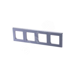 ABB Levit Серебро / дымчатый чёрный Рамка 4-ая | 3901H-A05040 70W | 2CHH015040A6070 | ABB - фото 2