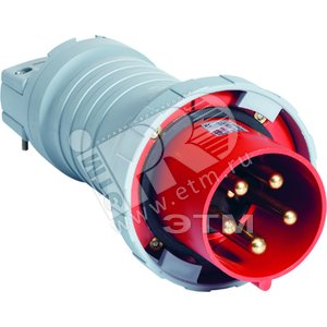 Вилка кабельная 4125P 7W 125А 3P +N+E IP 67 7ч (4125 P7W) - ABB