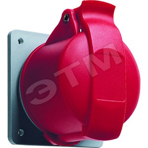 Розетка панельная с прямым унифицированным фланцем 416RU6 16A 3P+N+E IP44 6ч | 2CMA193187R1000 | ABB