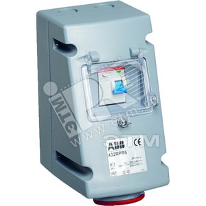 Розетка с УЗО 416RPR6, 16A, 2P+N+E, IP44, 6ч | 2CMA168278R1000 | ABB - ABB
