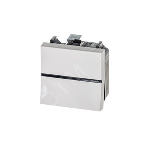 Zenit Переключатель одноклавишный на 2 модуля белый (N2202 BL) 2