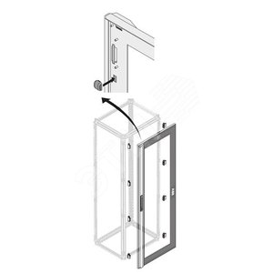 Дверь стек.IP40 24 DIN H=2000мм W=600мм - фото 2