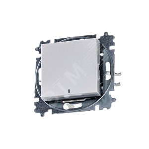ABB Levit Жемчуг / ледяной Выключатель 1-кл. с подсветкой | 3559H-A01446 68W | 2CHH590146A6068 | ABB - фото 2