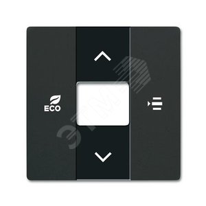Накладка контроллера фанкойлов free@home, цвет чёрный бархат|6220-0-0634| ABB - ABB