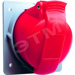 Розетка панельная с угловым минимальным фланцем 432RAM6, 32A, 3P+N+E, IP44, 6ч | 2CMA170044R1000 | ABB