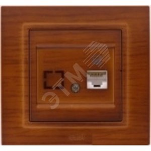 Zena вишня розетка комп.CAT6+гнездо (500-012800-247) - ABB