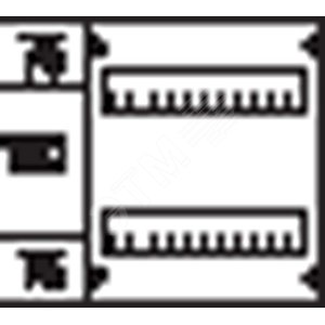 Пластрон глухой 1ряд/2 рейки - 150мм | AG212 | ABB 2