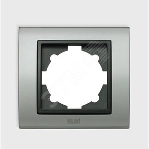 Zena Platin рамка матовый хром/дым 1-п (500-073611-271) - ABB