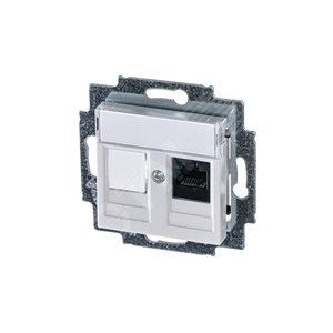 ABB Levit Жемчуг Розетка комп. RJ45 категория 5e и заглушка | 5014H-A51017 68W | 2CHH295117A6068 | ABB - фото 2
