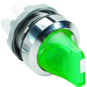 Переключатель M3SS7-21G (короткая ручка) зеленый 3-х позиционный с подсветкой с возвратом в среднее положение | 1SFA611216R2102 | ABB 2