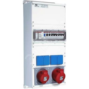 Бокс M32/2JFB CTFL с розеткамии фланцами в сборе, металл, IP44 | 2CMA100022R1000 | ABB 2