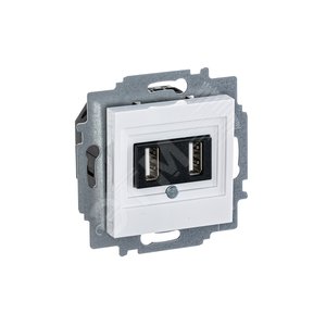 ABB Levit Белый USB зарядка 2-ая | 5014H-A00040 03W | 2CHH290040A6003 | ABB - фото 3