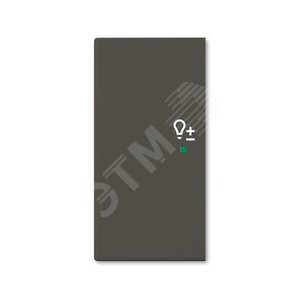 SRD-2-L-95 Клавиша двойная левая free@home, светорегулятор, Basic 55, цвет ch?teau-black - ABB